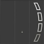 Style 205 steel up and over garage door Style 205 Steel Up & Over garage door fitted in Milton Keynes